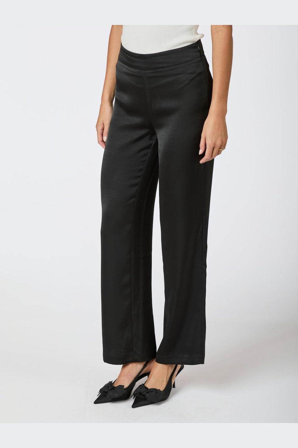 Neo Noir - Debra Heavy Sateen Pants - Black