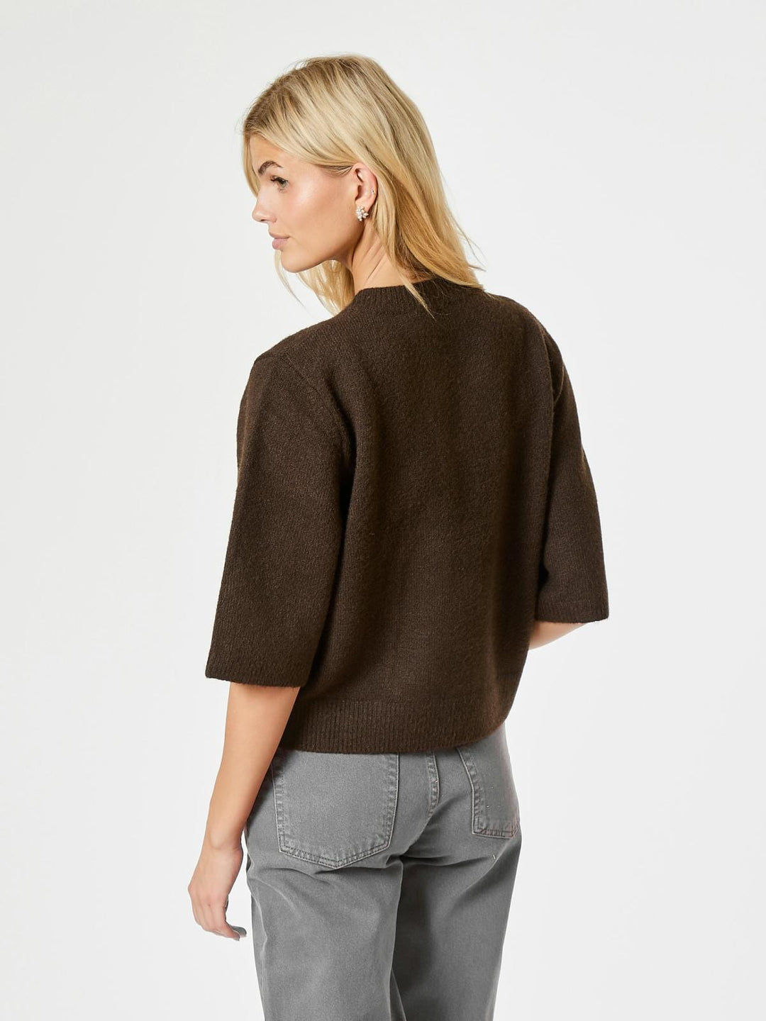 Neo Noir - Elmira Knit Cardigan - Chocolate Brown Cardigans 