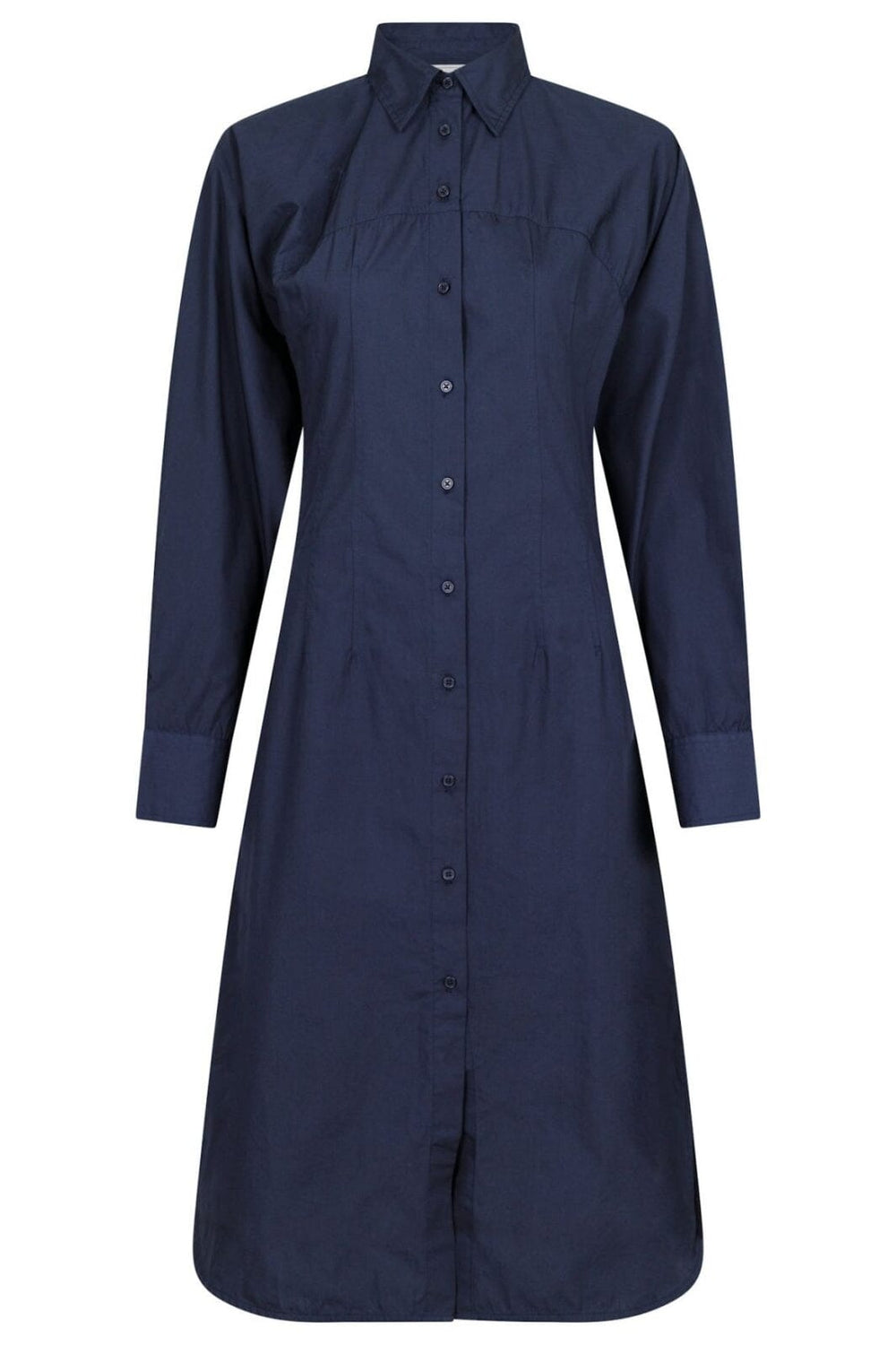 Neo Noir - Fredericka C Poplin Dress - Navy Kjoler 