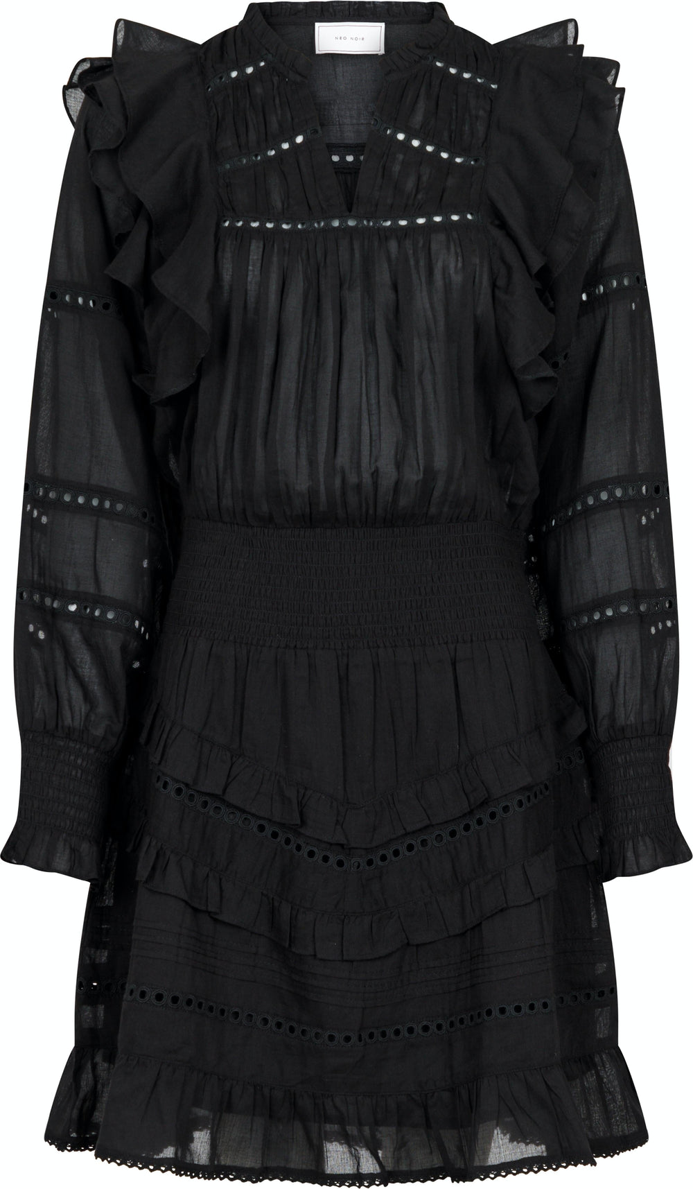 Neo Noir - Harmoni S Voile Dress - Black