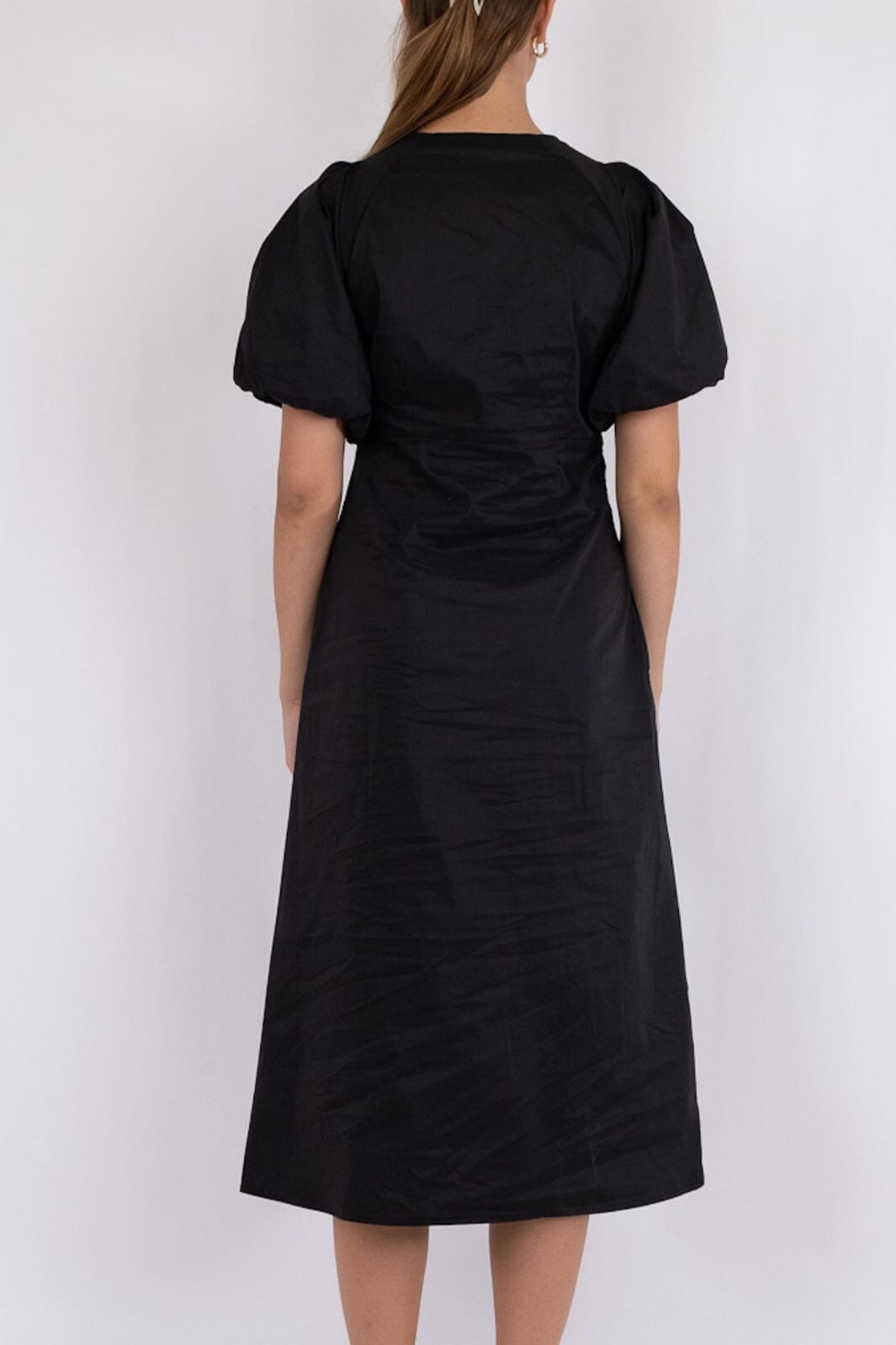 Neo Noir - Illana Poplin Dress - Black Kjoler 