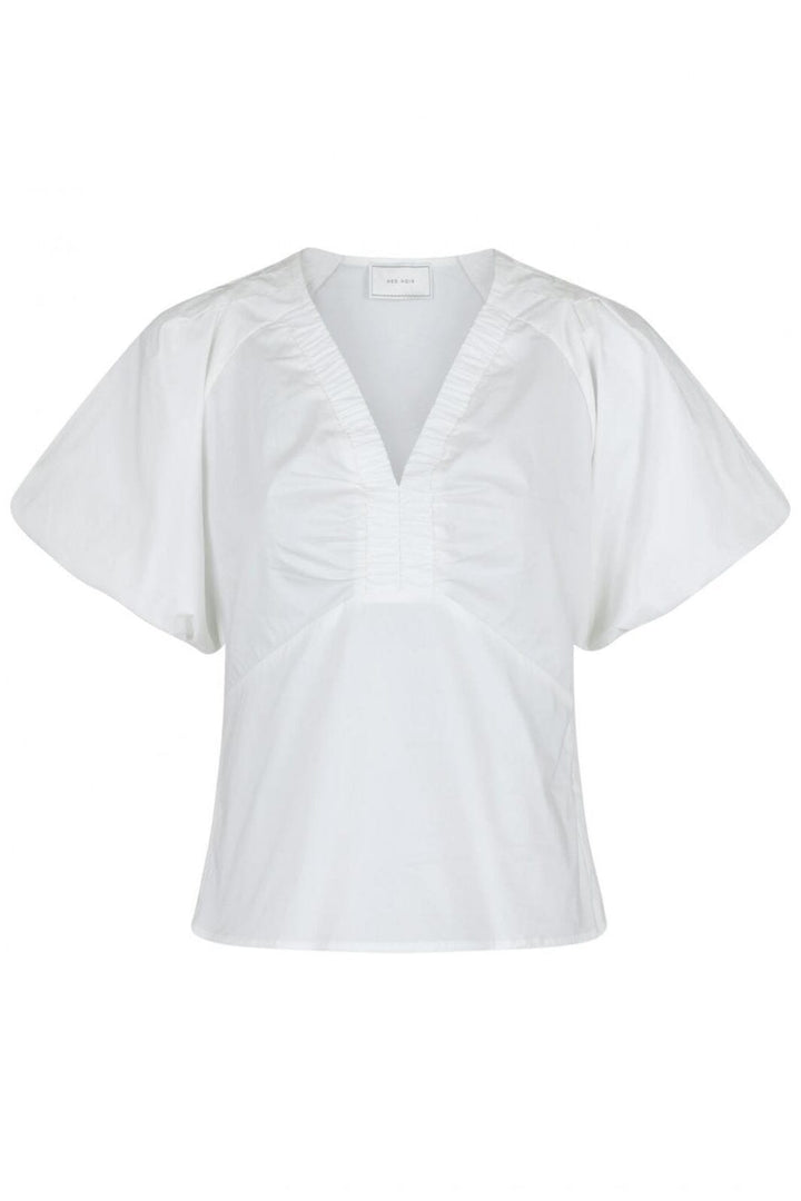 Neo Noir - Irina Poplin Blouse - White T-shirts 