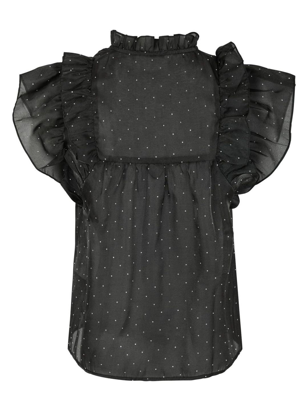 Neo Noir - Jayla Bedazzled Top - Black Toppe 