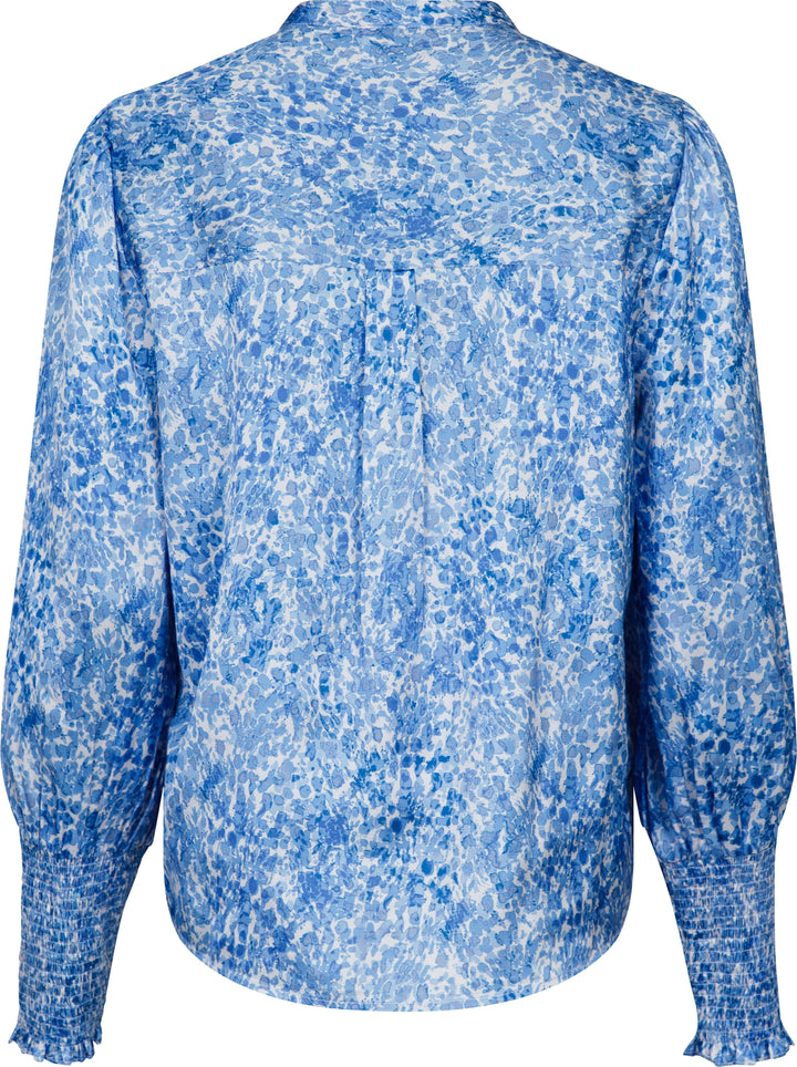 Neo Noir - Landa Blooming Dot Blouse - Blue