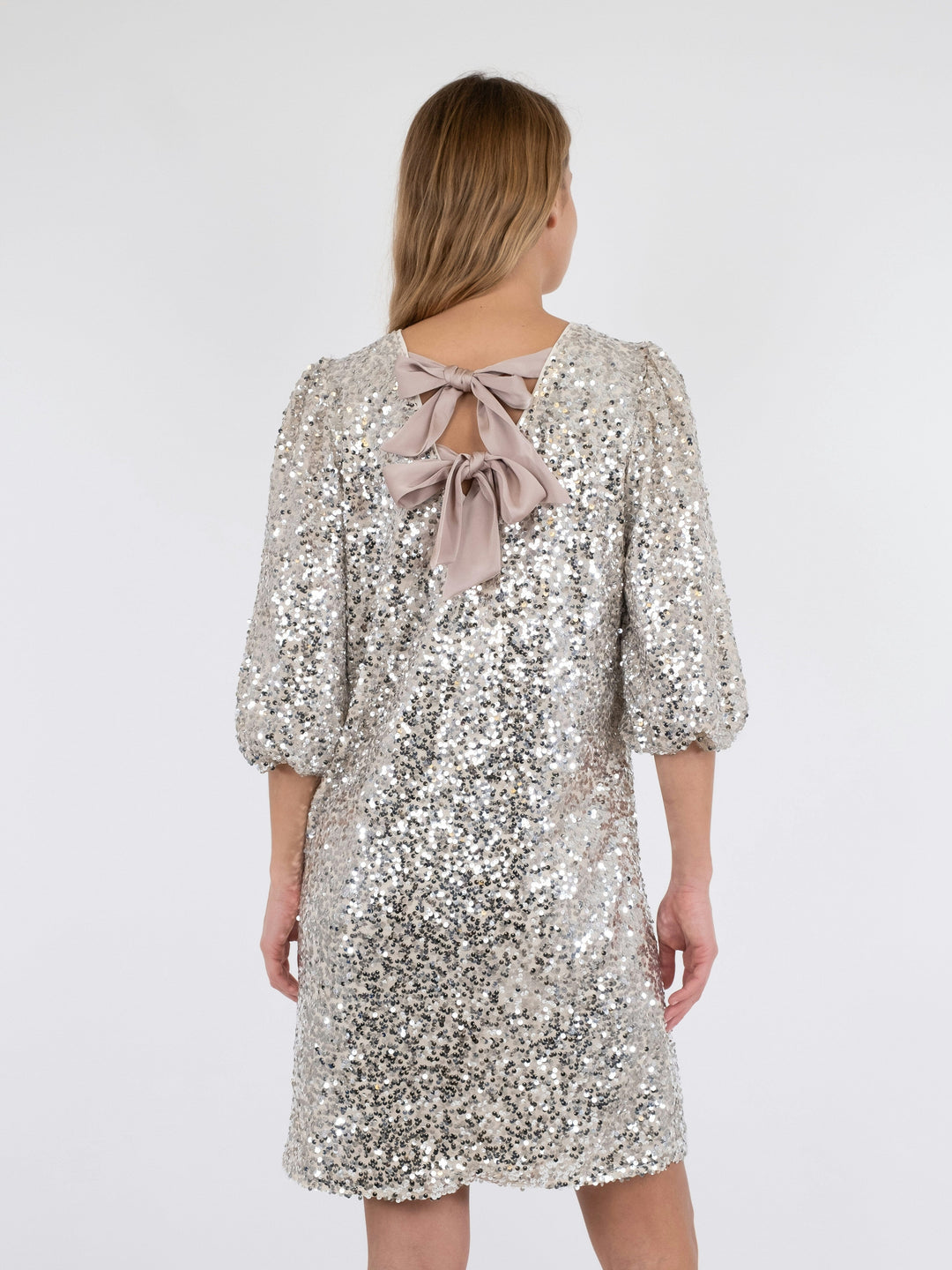 Neo Noir - Lassie Sequins Dress - Pale Gold