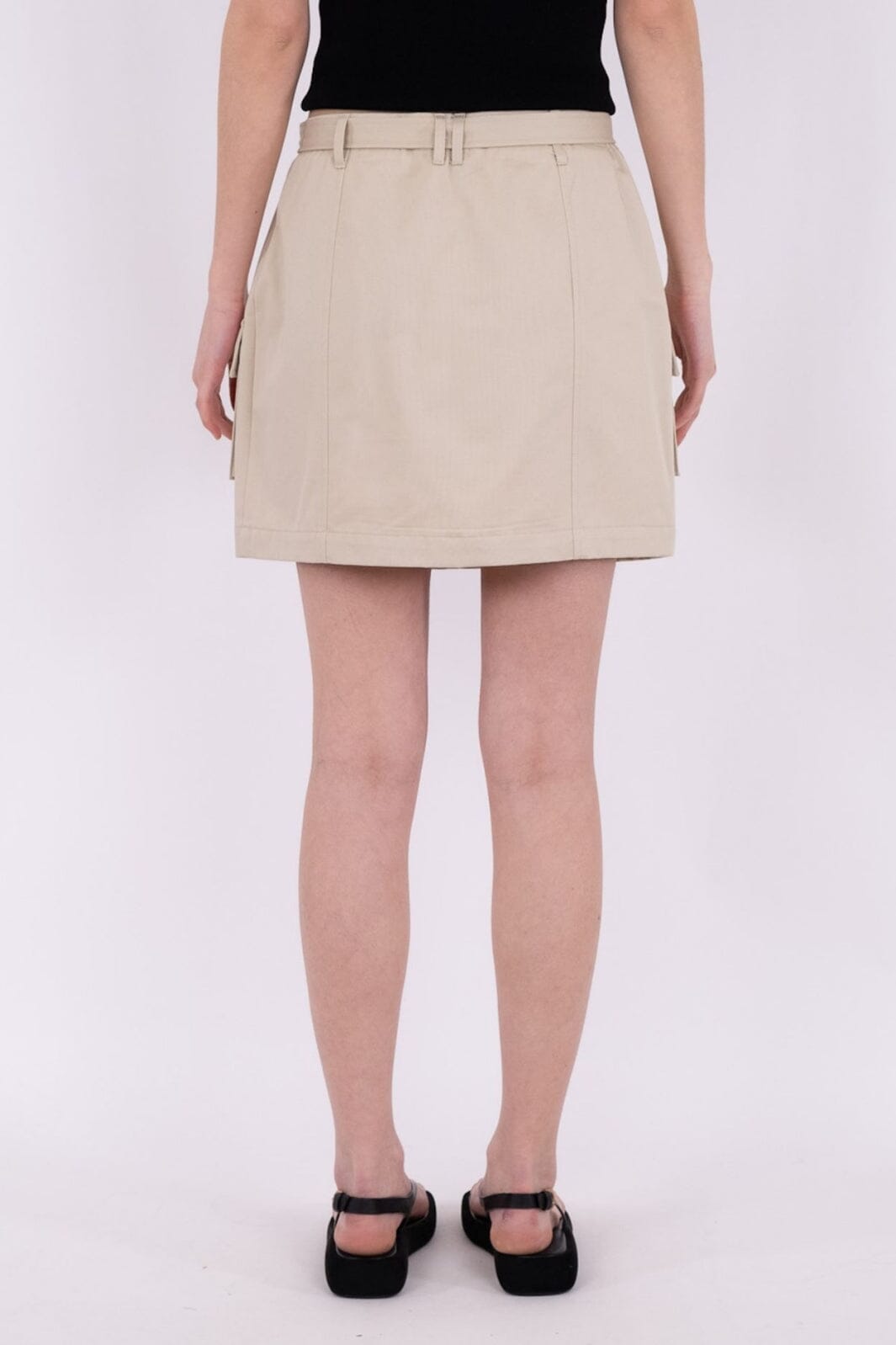 Neo Noir - Layken Cargo Skirt - Sand Nederdele 