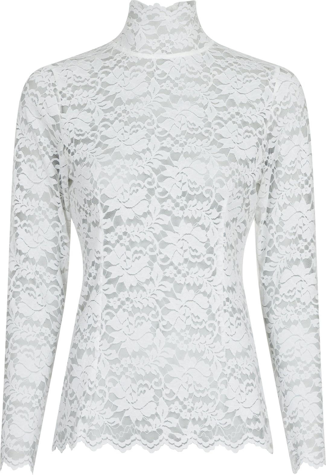 Neo Noir - Liza Laceflower Blouse - White