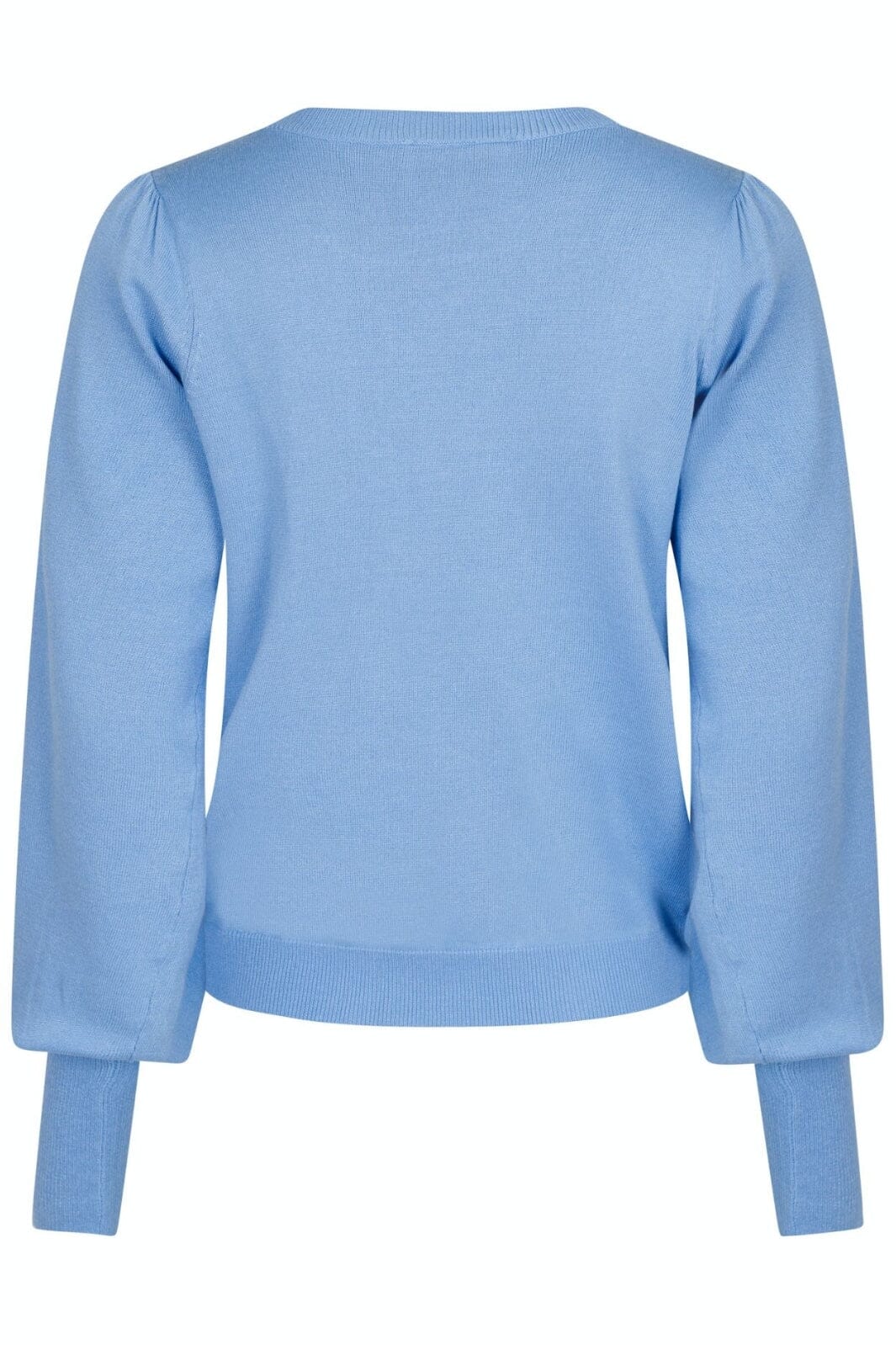 Neo Noir - Magdalena Solid Knit Blouse - SKY BLUE Strikbluser 