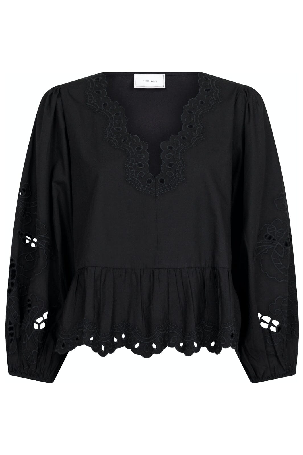 Neo Noir - Maja C Poplin Blouse - Black Bluser 