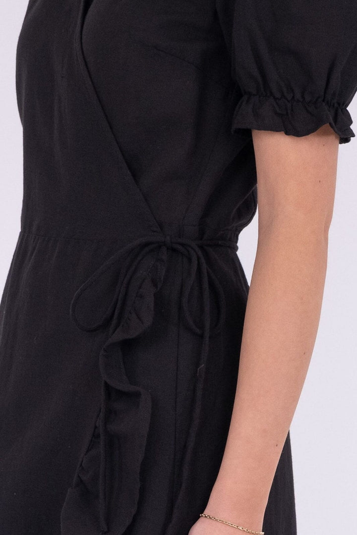 Neo Noir - Marietta Linen Dress - Black Kjoler 