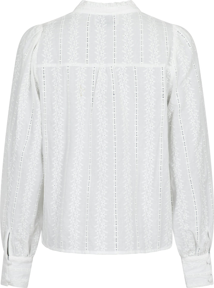 Neo Noir - Massima Embroidery Blouse - White