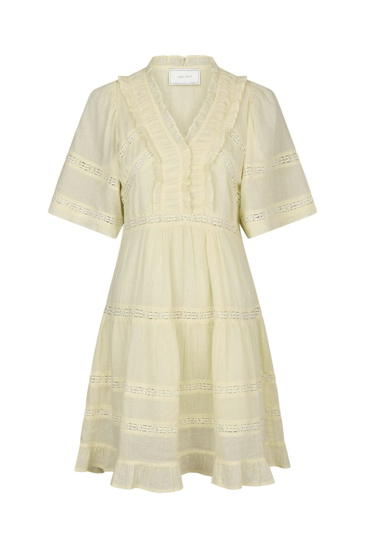 Neo Noir - Milene S Voile Dress 165528 - 191 - Light Yellow