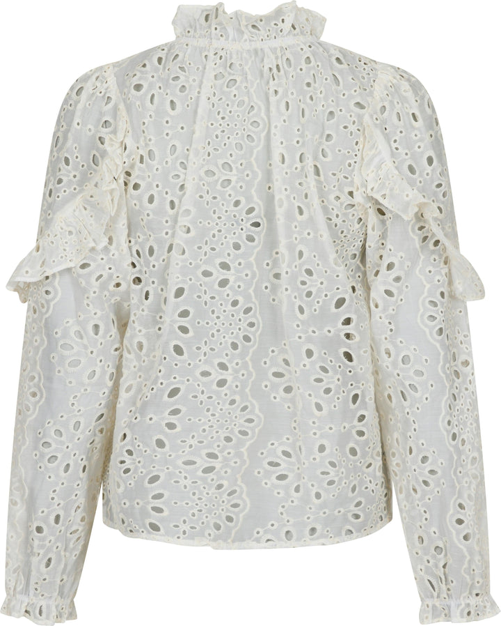 Neo Noir - Nadira Embroidery Blouse - Ivory