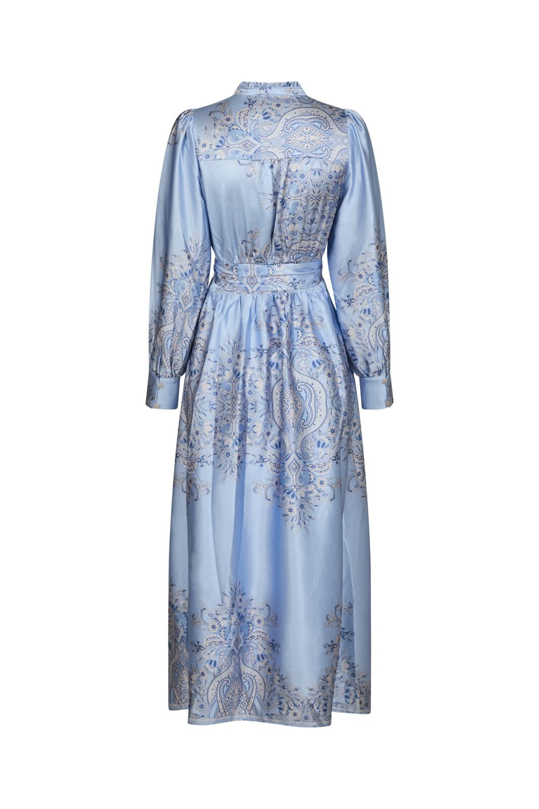 Neo Noir - Nova Paisley Border Dress 160958 - 145 - Light Blue