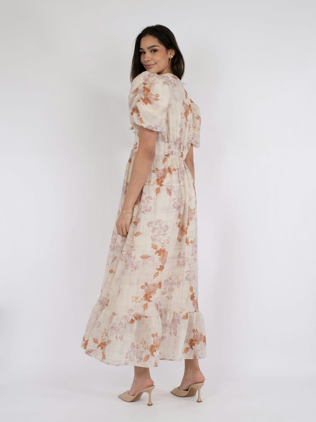 Neo Noir - Rilana Airy Floral Dress - Creme