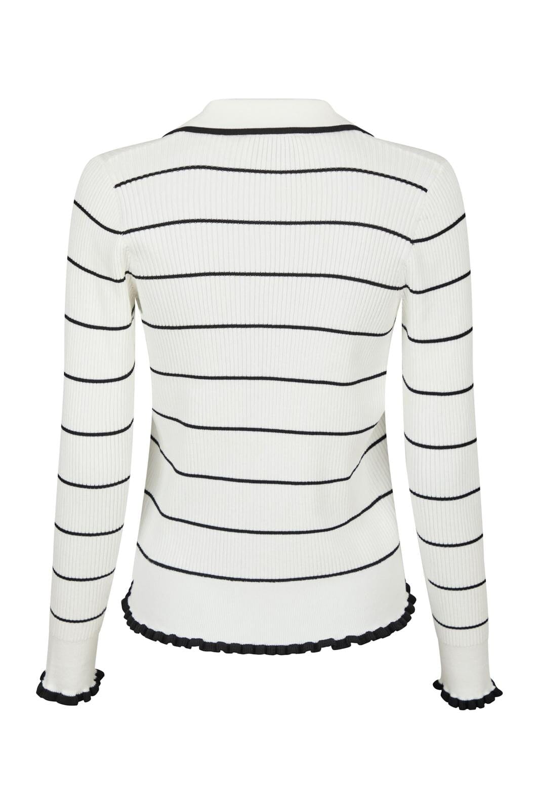 Neo Noir - Rio Stripe Knit Cardigan 164578 - 120 - White