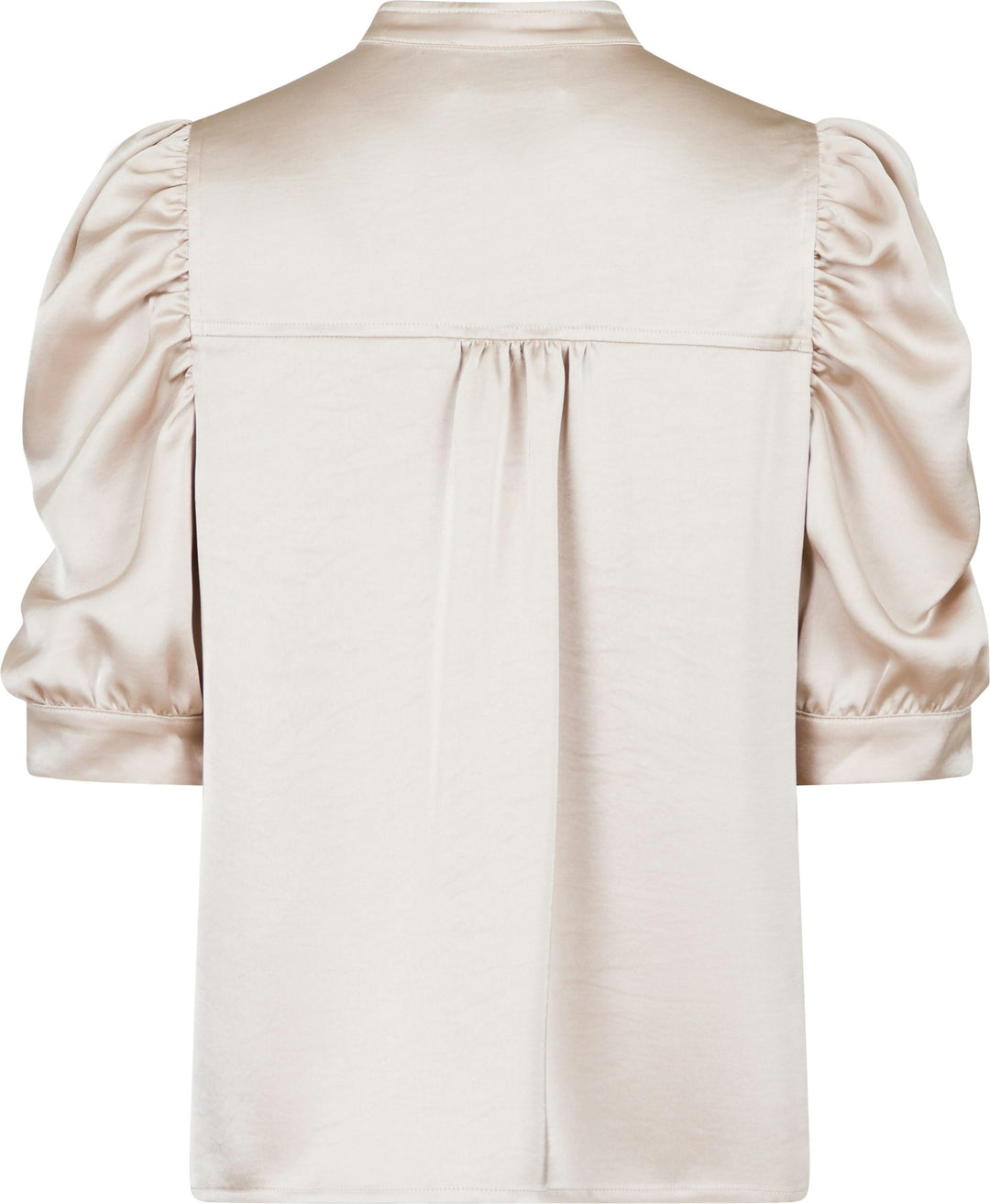 Neo Noir - Roella Heavy Sateen Blouse - Champagne