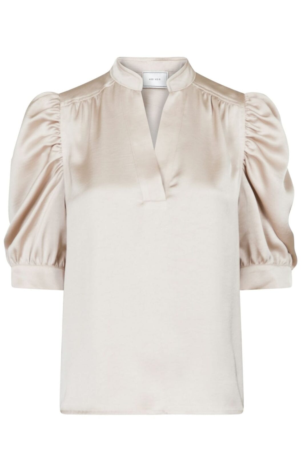 Neo Noir - Roella Heavy Sateen Blouse - Champagne Bluser 