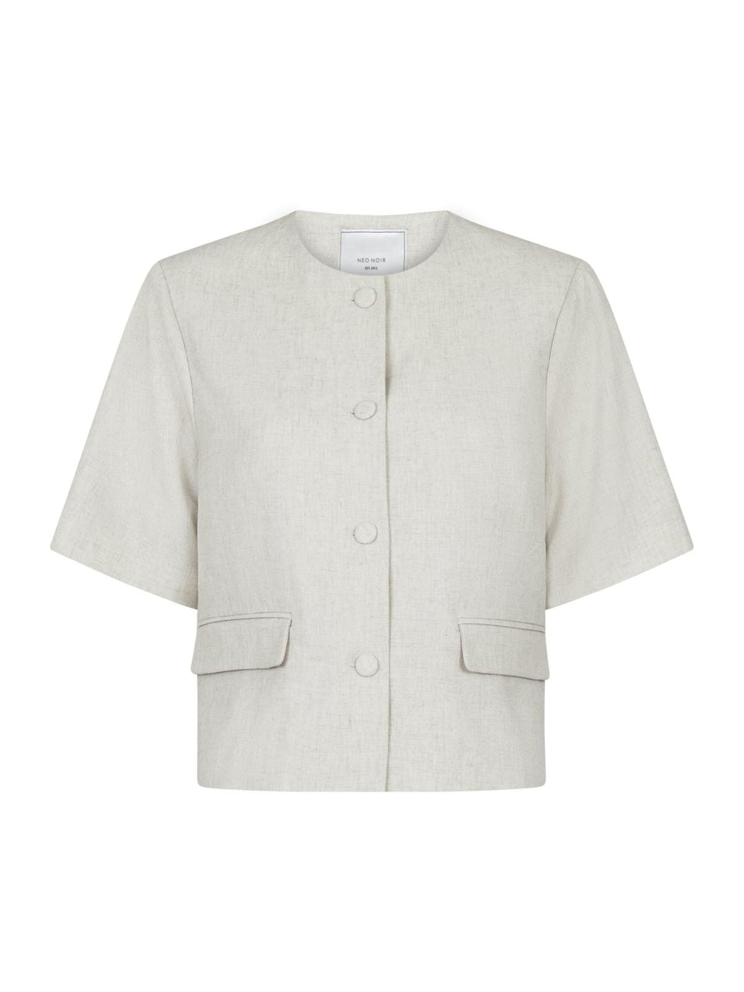 Neo Noir - Rory Blazer Top - Sand Melange Blazere 