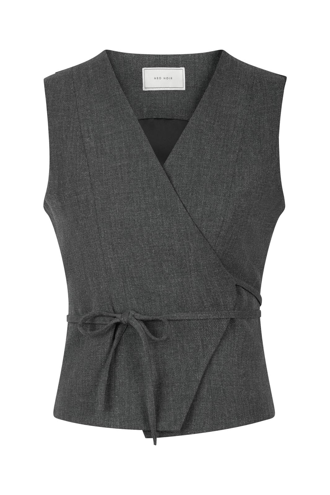 Neo Noir - Samara Wrap Waistcoat 161306 - Antracit