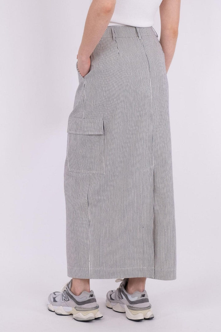 Neo Noir - Sannie Stripe Skirt - Off White Nederdele 