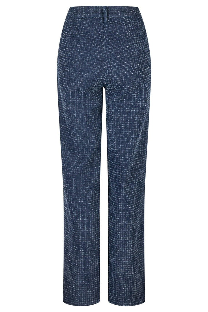 Neo Noir - Shaya Denim Structure Pants 164345 - Dark Blue Bukser 