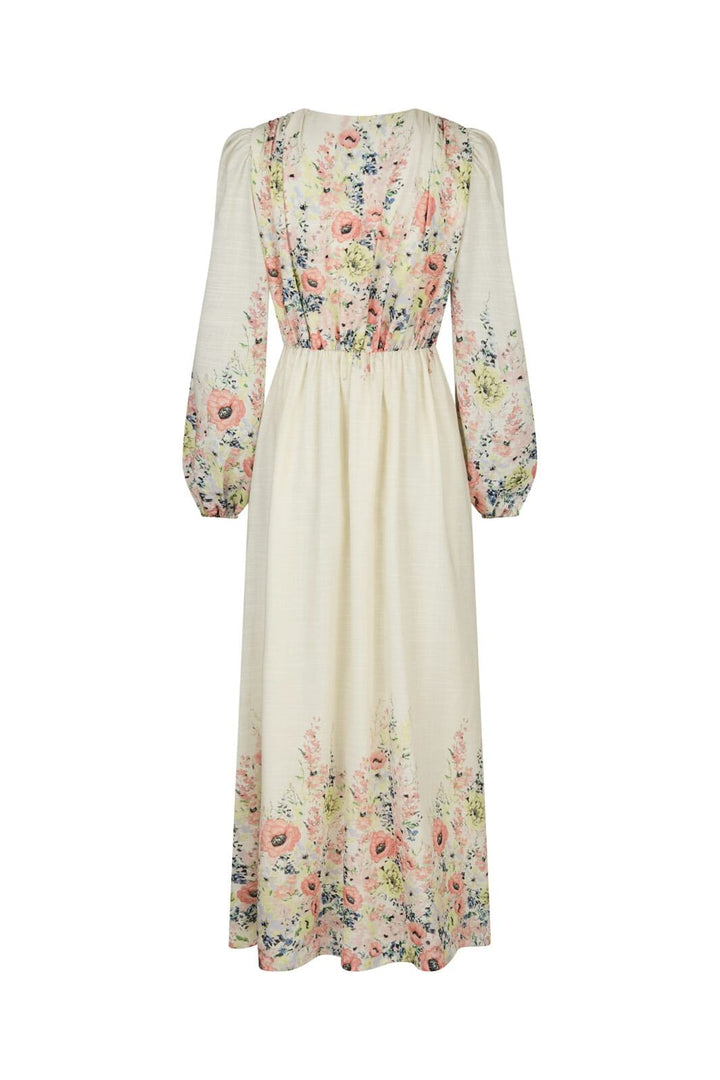 Neo Noir - Silfi Flower Print Dress 164828 - 122 - Creme