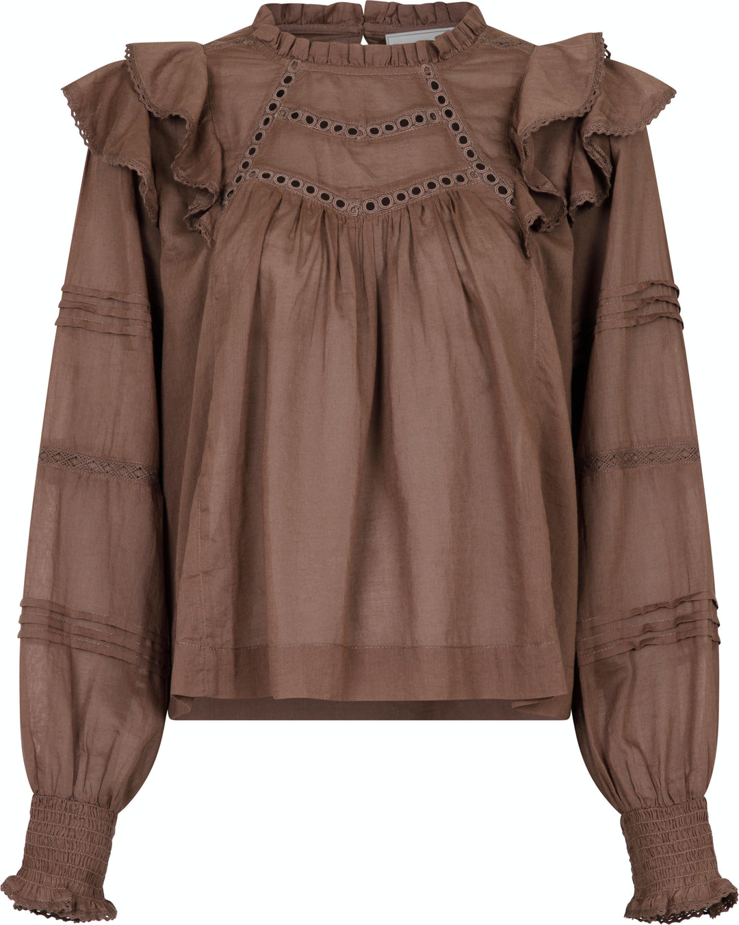 Neo Noir - Simkie S Voile Blouse - Light Brown