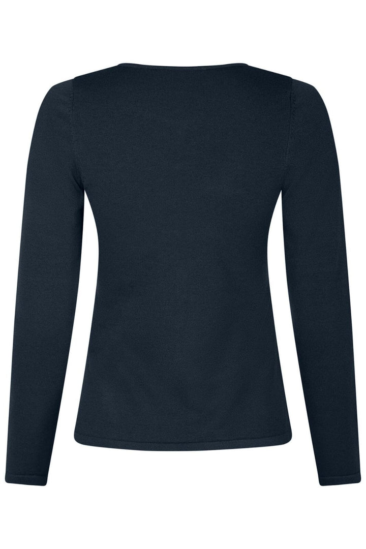 Neo Noir - Teller Knit Blouse 163878 - Dark Navy Bluser 