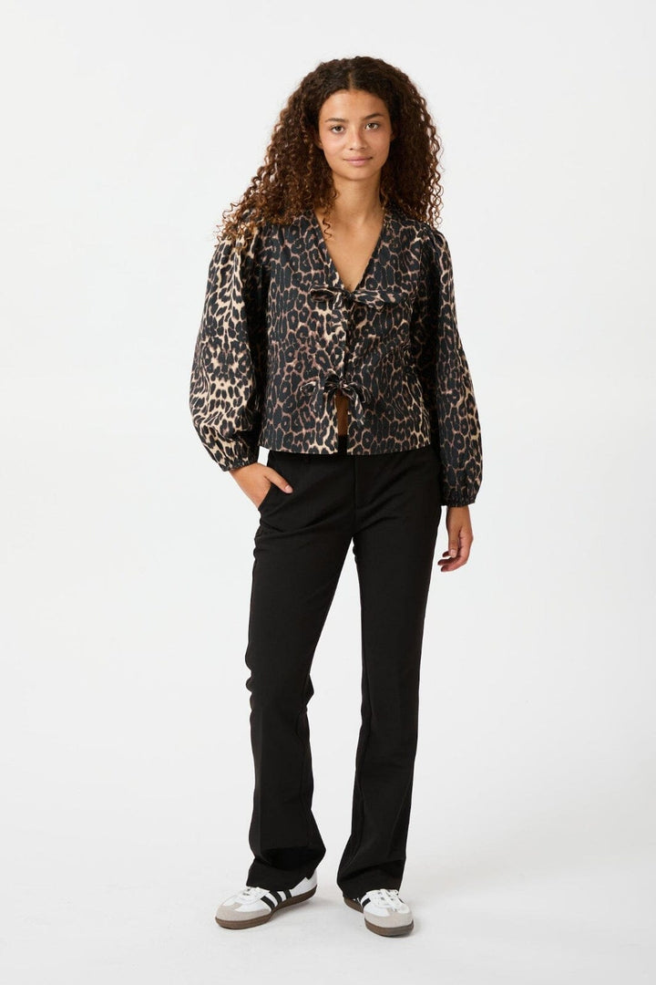 Neo Noir - Tova Leo Blouse 164451 - Leopard Bluser 