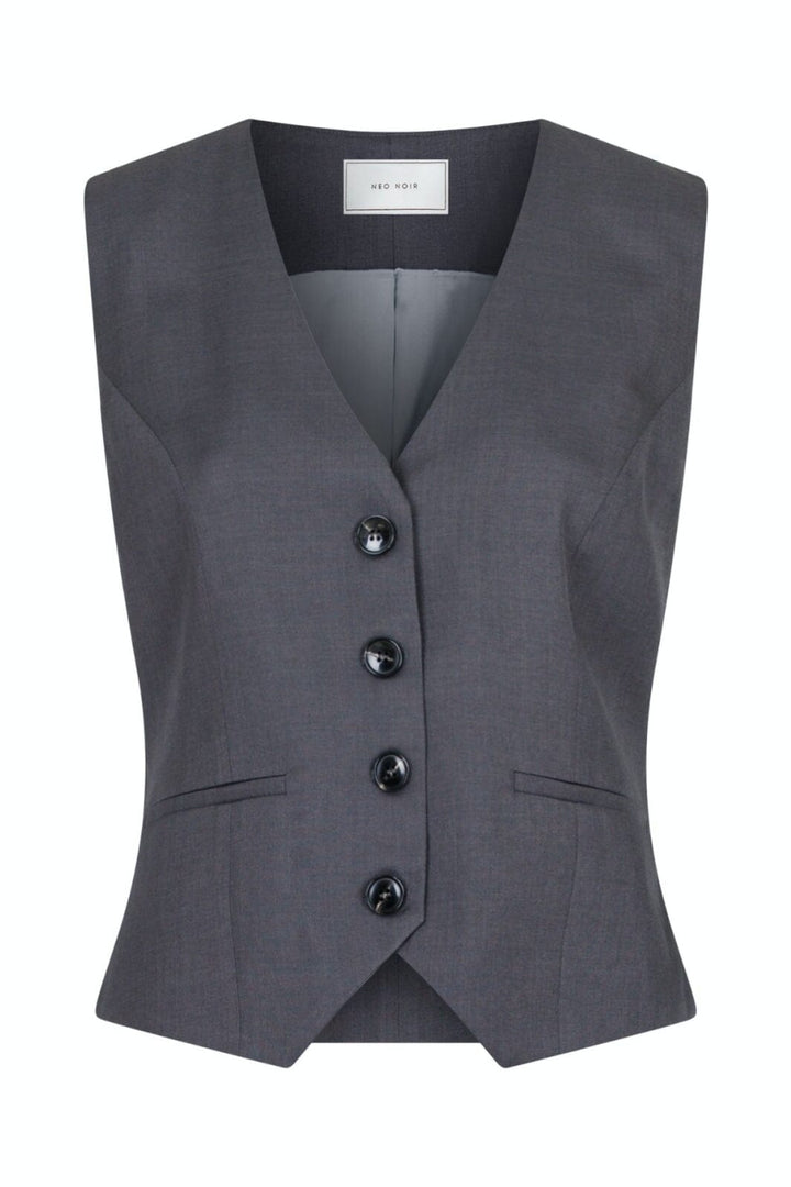 Neo Noir - Vendetta Melange Vest - Dark Grey Veste 