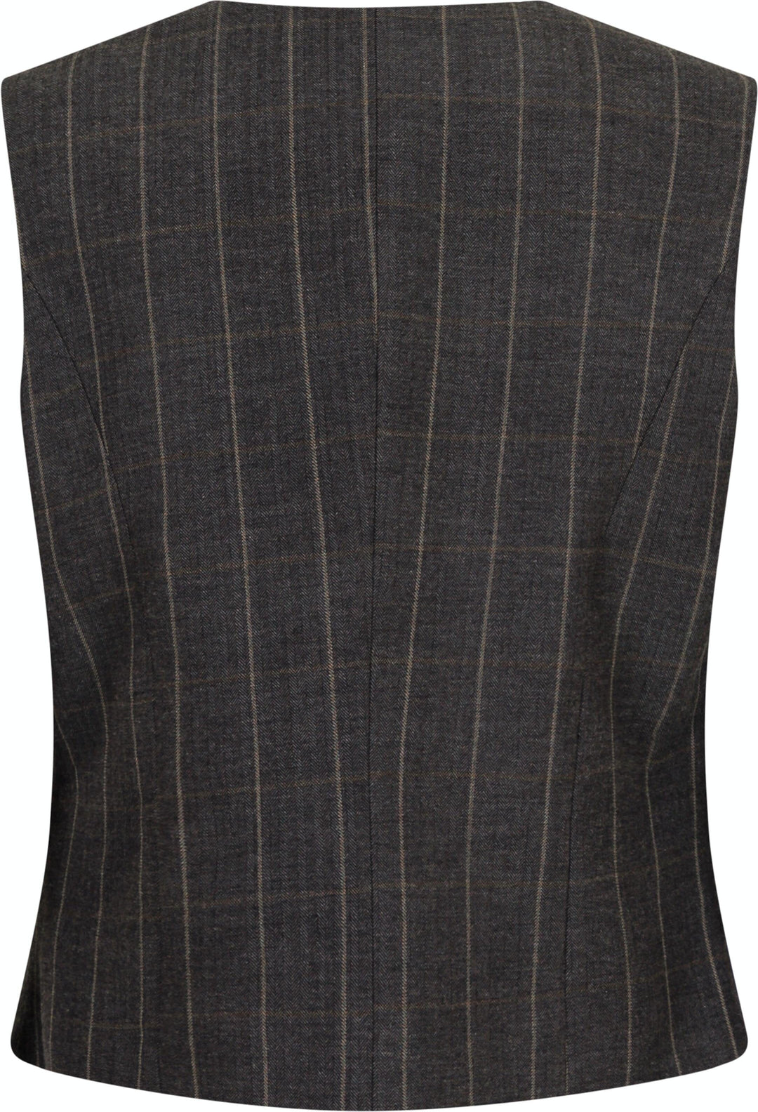 Neo Noir - Vendetta Soft Check Vest - Dark Grey