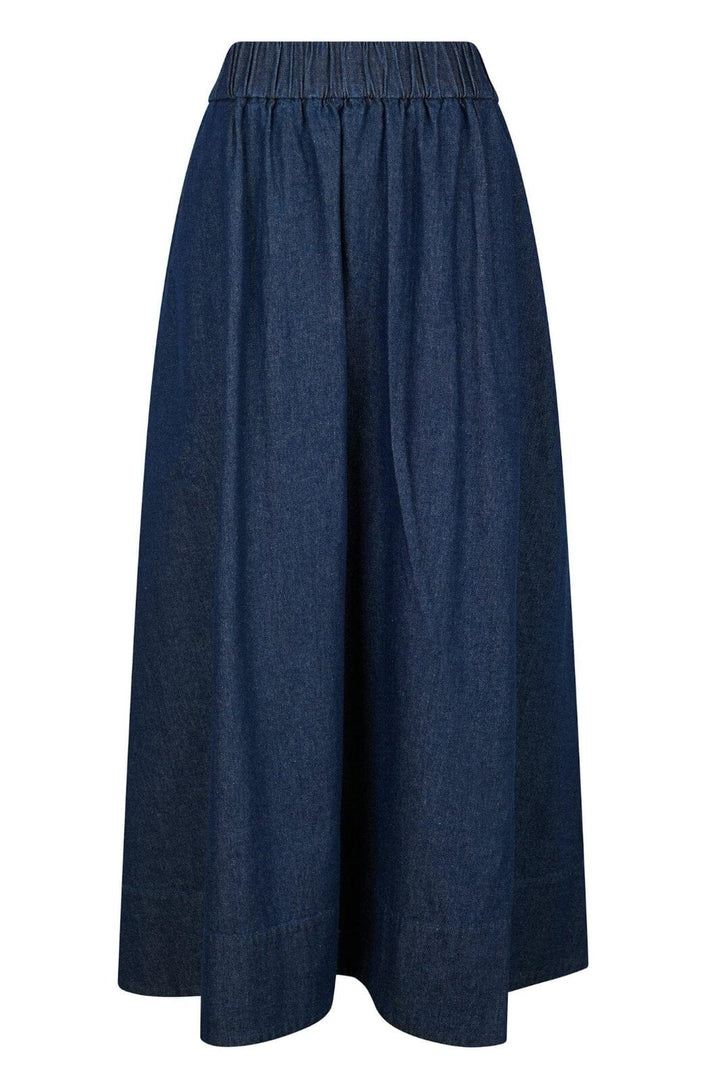 Neo Noir - Yara Denim Long Skirt - Dark Blue Nederdele 