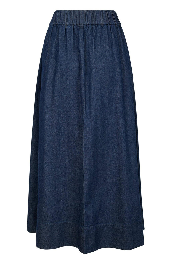 Neo Noir - Yara Denim Long Skirt - Dark Blue Nederdele 