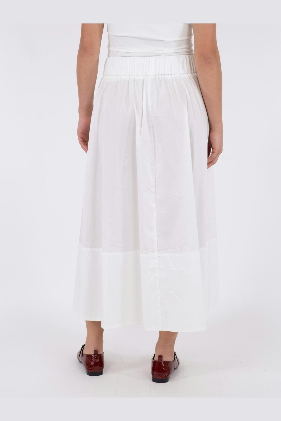 Neo Noir - Yara Long Poplin Skirt 163076 - 120 - White