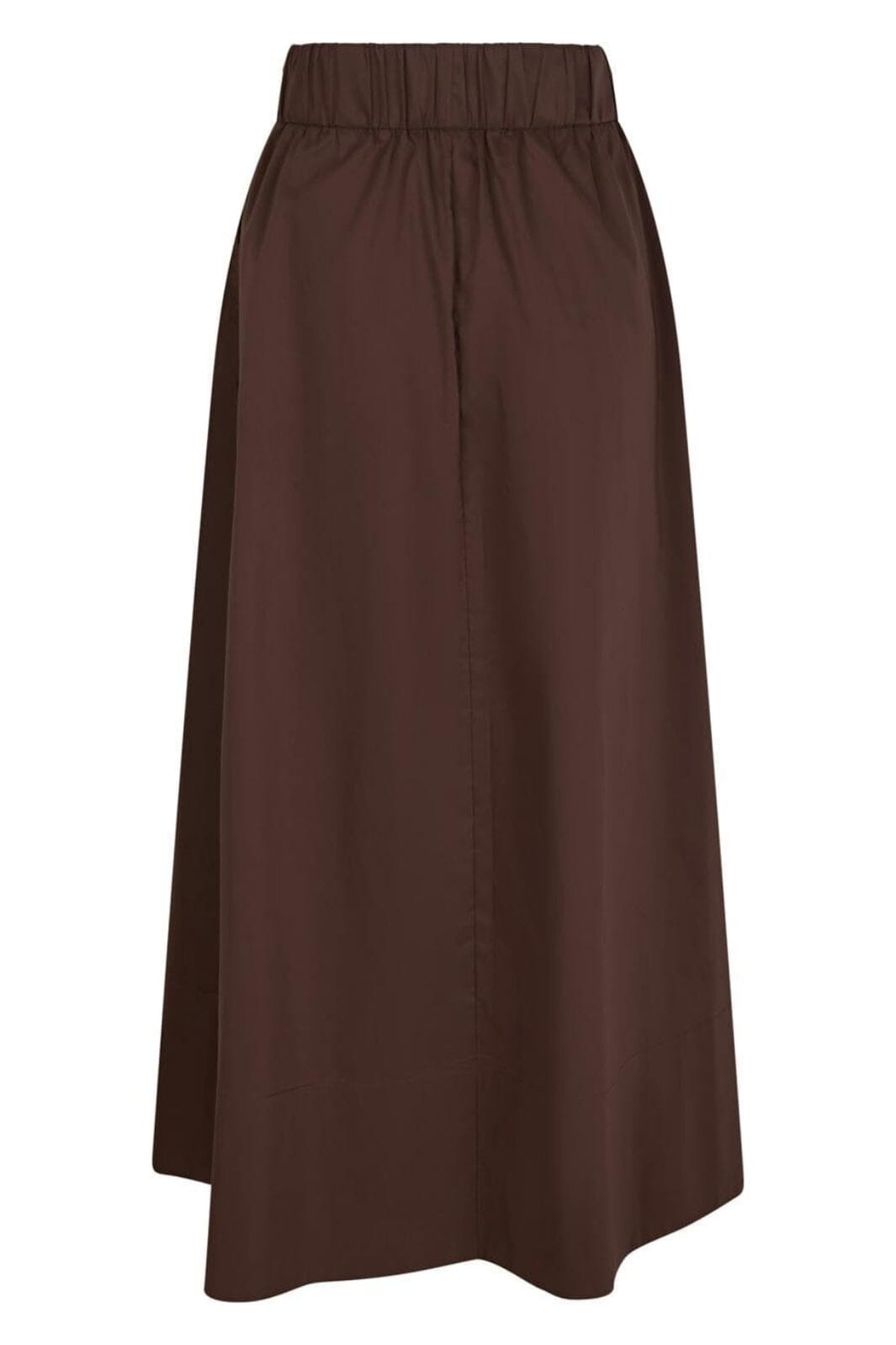 Neo Noir - Yara Long Poplin Skirt 163076 - 676 - Dark Brown