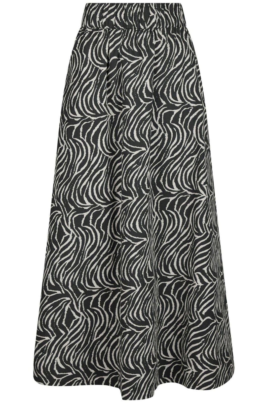 Neo Noir - Yara Zebra Long Skirt 164709 - 100 - Black