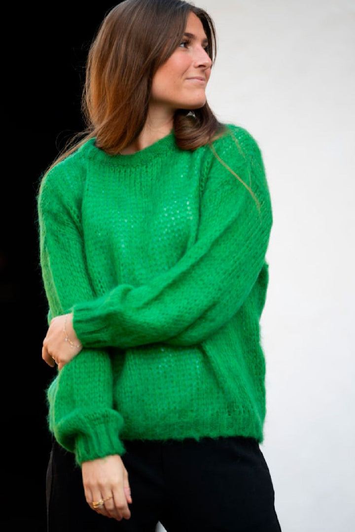 Noella - Delta Knit Sweater - Grass Green Cardigans 