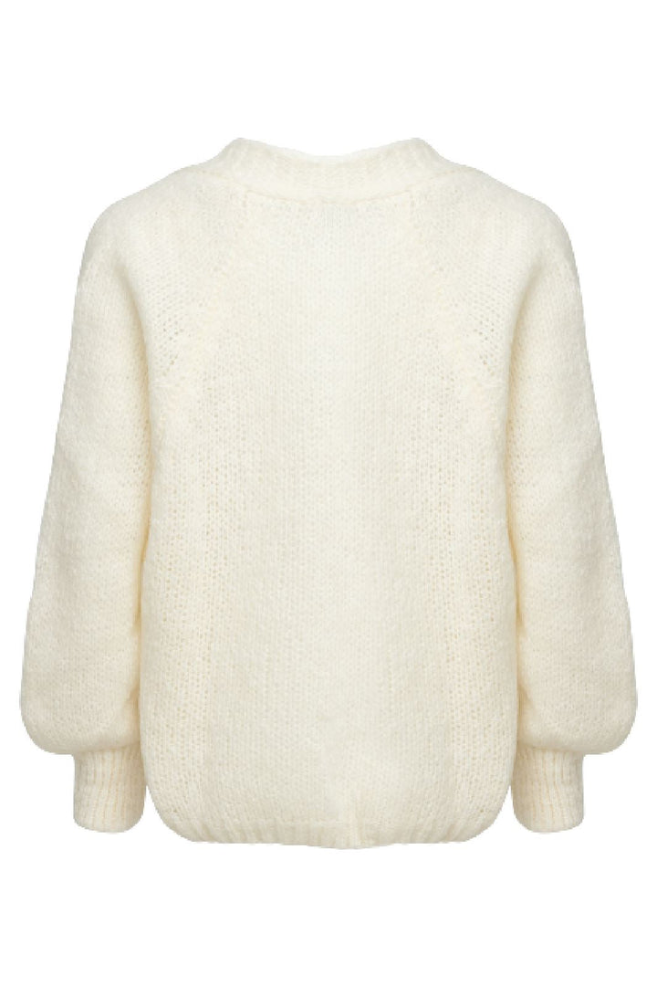 Noella - Fora Knit Cardigan - White Cardigans 