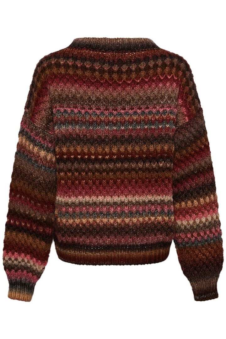 Noella - Gio Knit Sweater - 1047 Rust Mix Strikbluser 