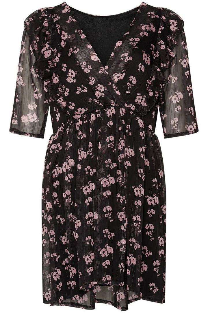 Noella - Jace Dress - Black Flower Kjoler 