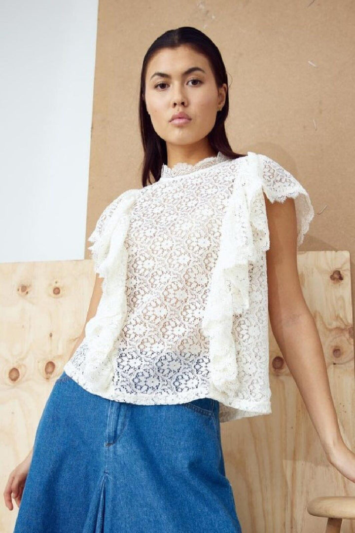 Noella - Jamia Blouse - 006 Offwhite T-shirts 