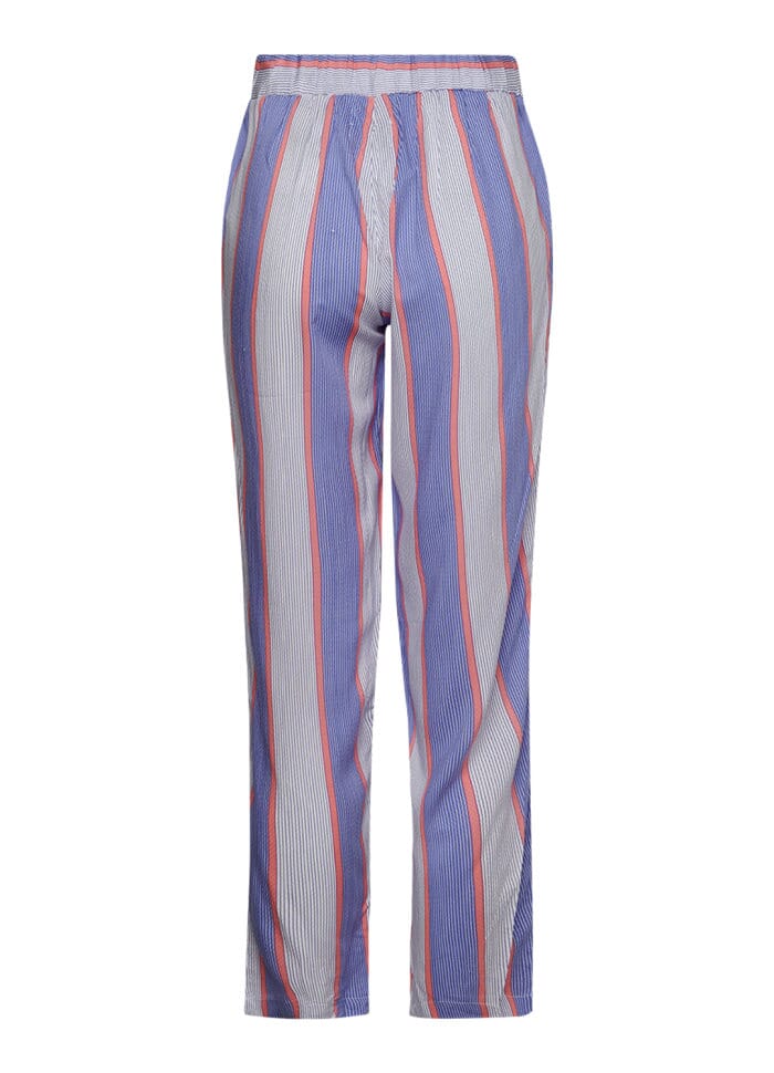 Noella - Jean Pants Viscose - 554 Blue/Blush Stripe Bukser 