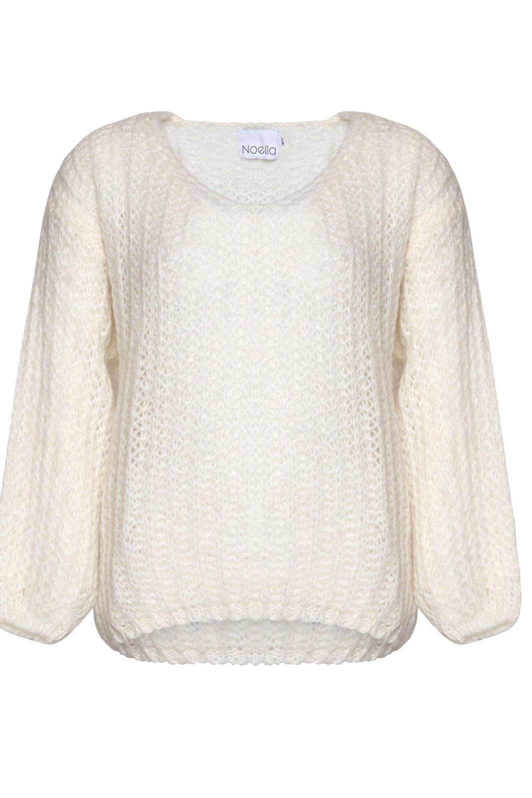 Noella - Joseph Knit Sweater - 028 White Strikbluser 