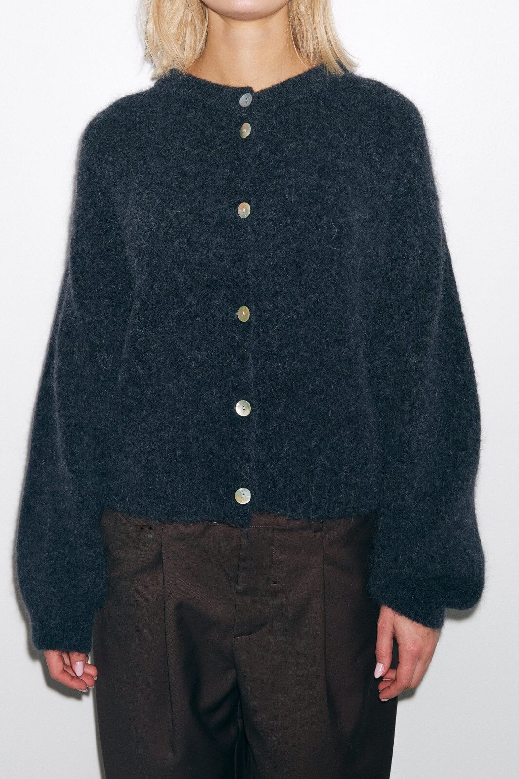 Noella - Kae Knit Cardigan - 004 Black Cardigans 