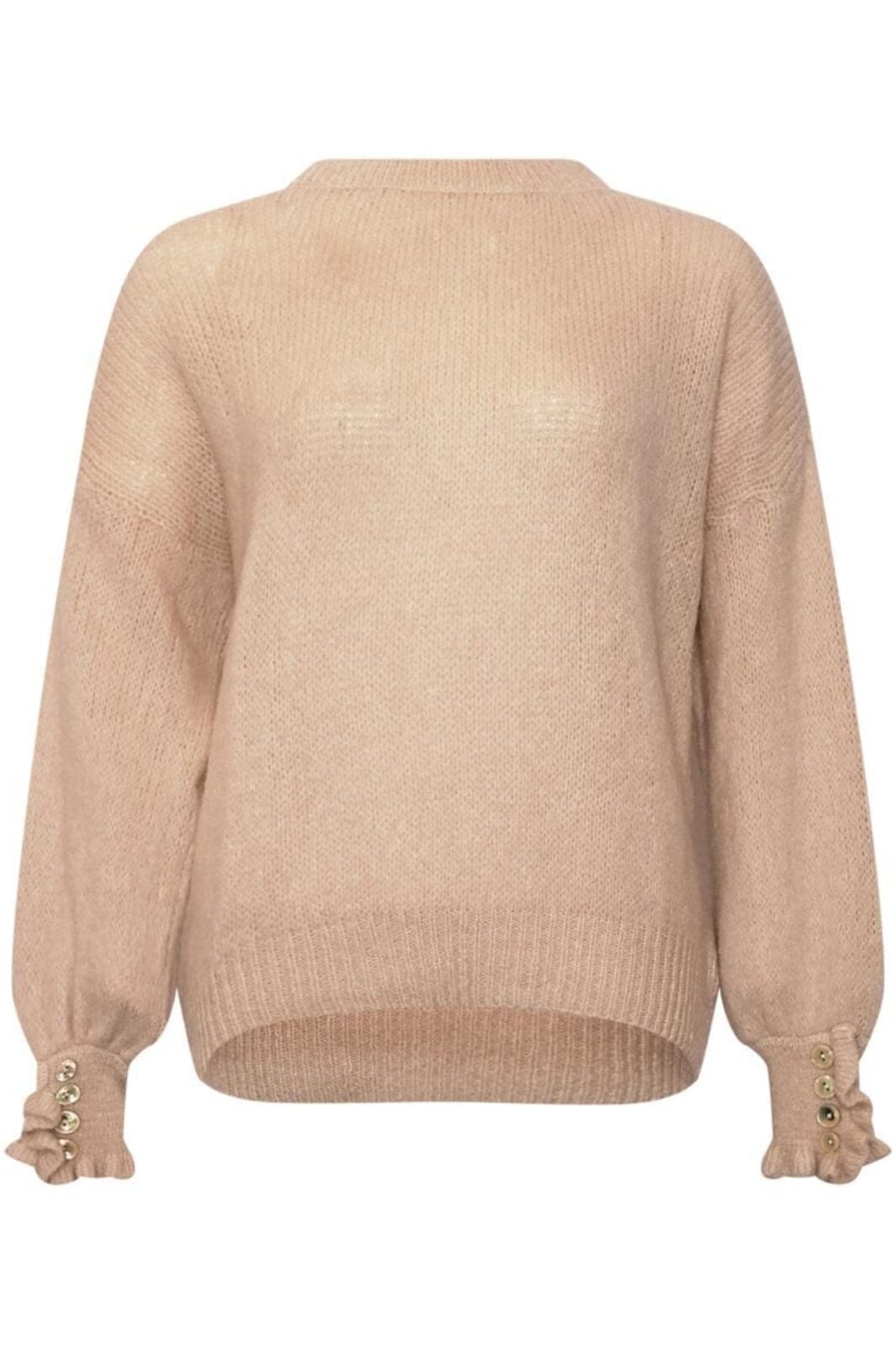 Noella - Kassidi Knit - 023 Beige Strikbluser 