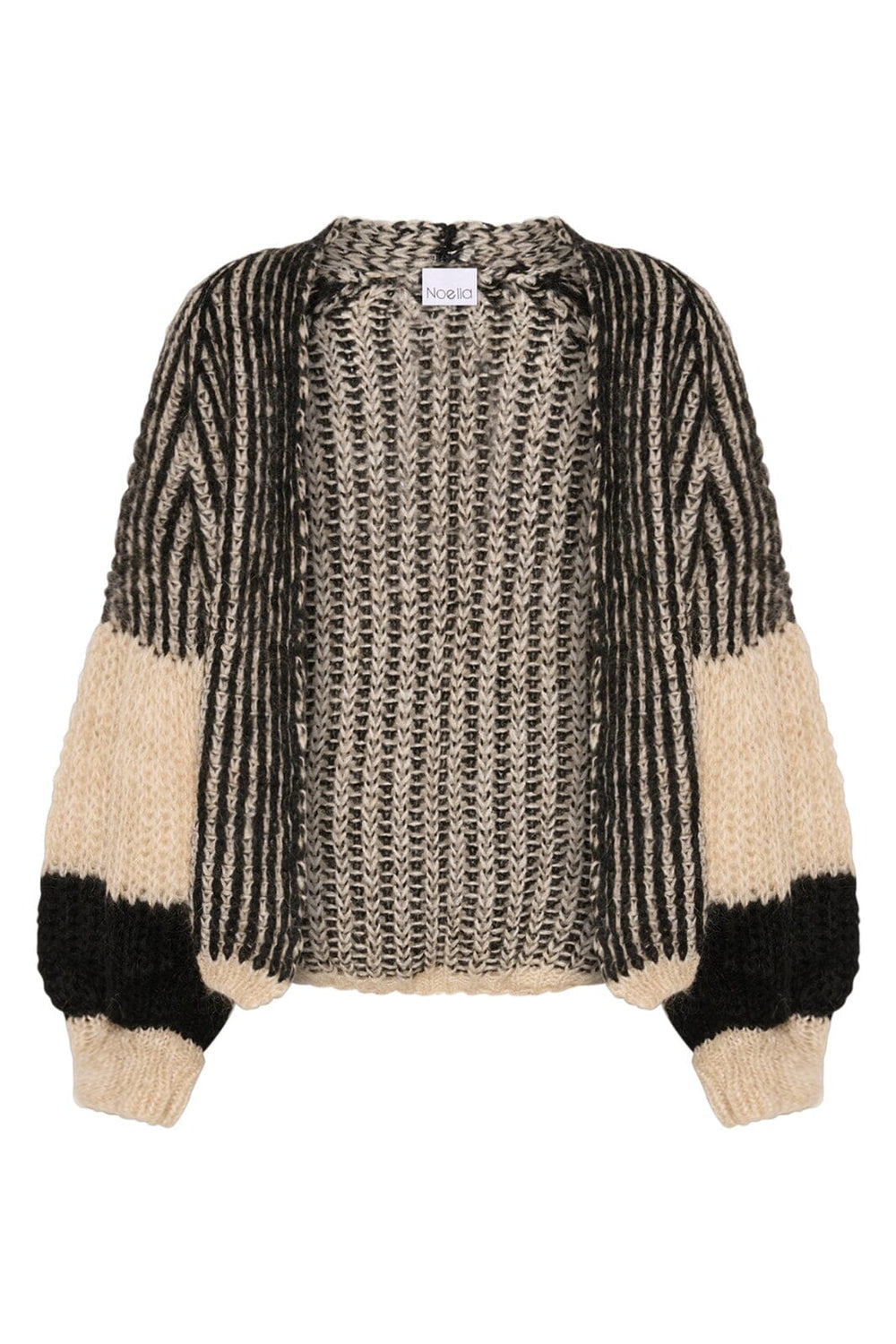 Noella - Liana Knit Cardigan - Cream/Black Cardigans 