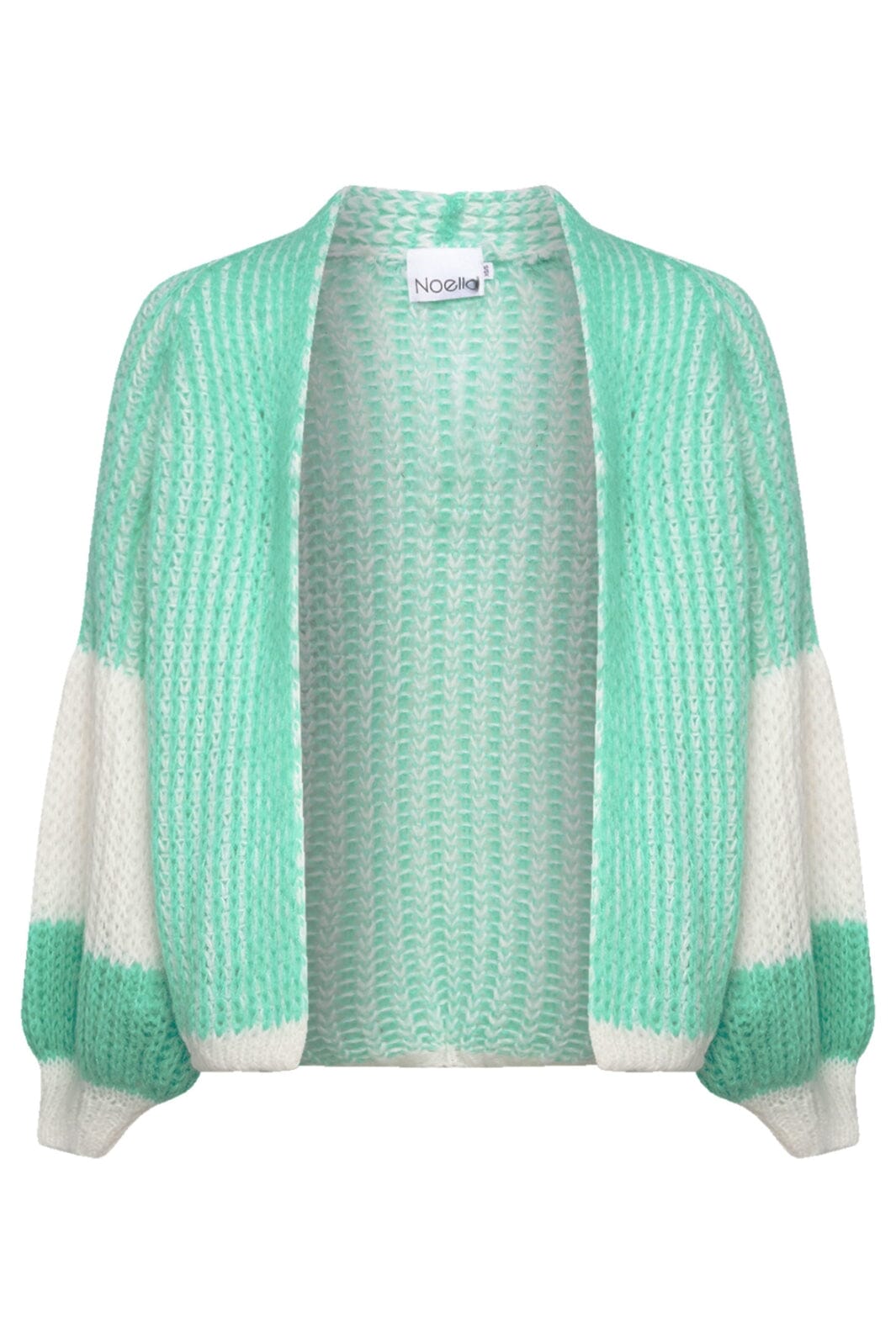 Noella - Liana Knit Cardigan - Mint/White Cardigans 