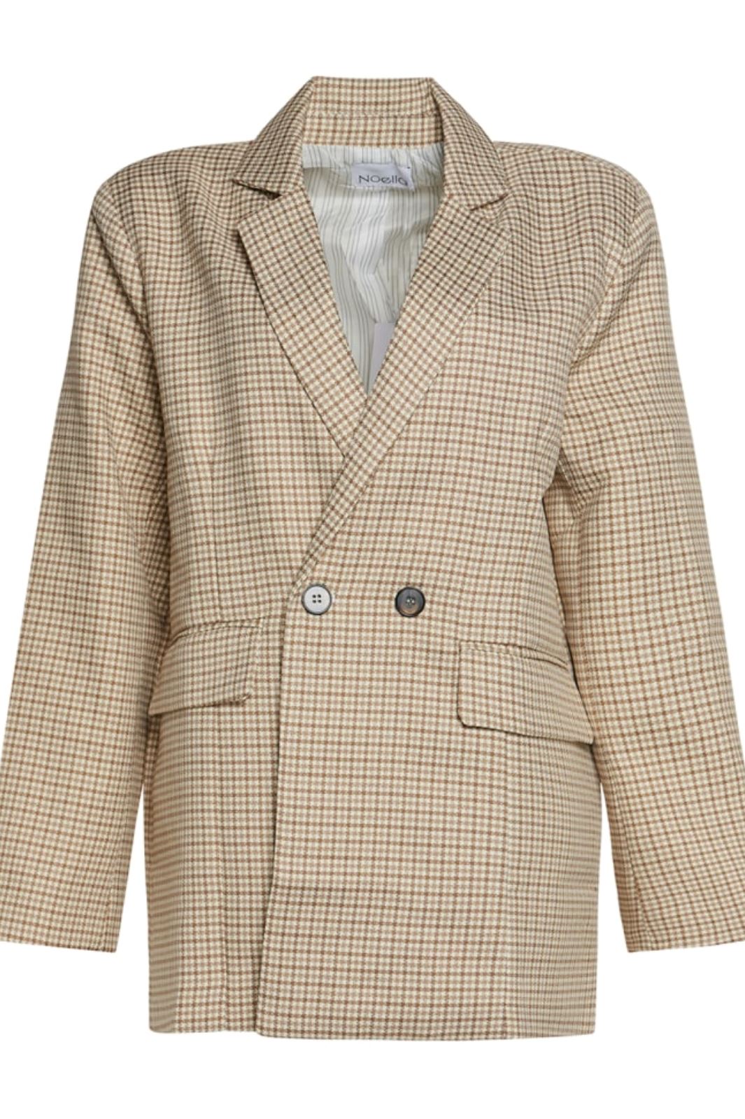 Noella - Mille Oversize Blazer - Camel Checks Blazere 