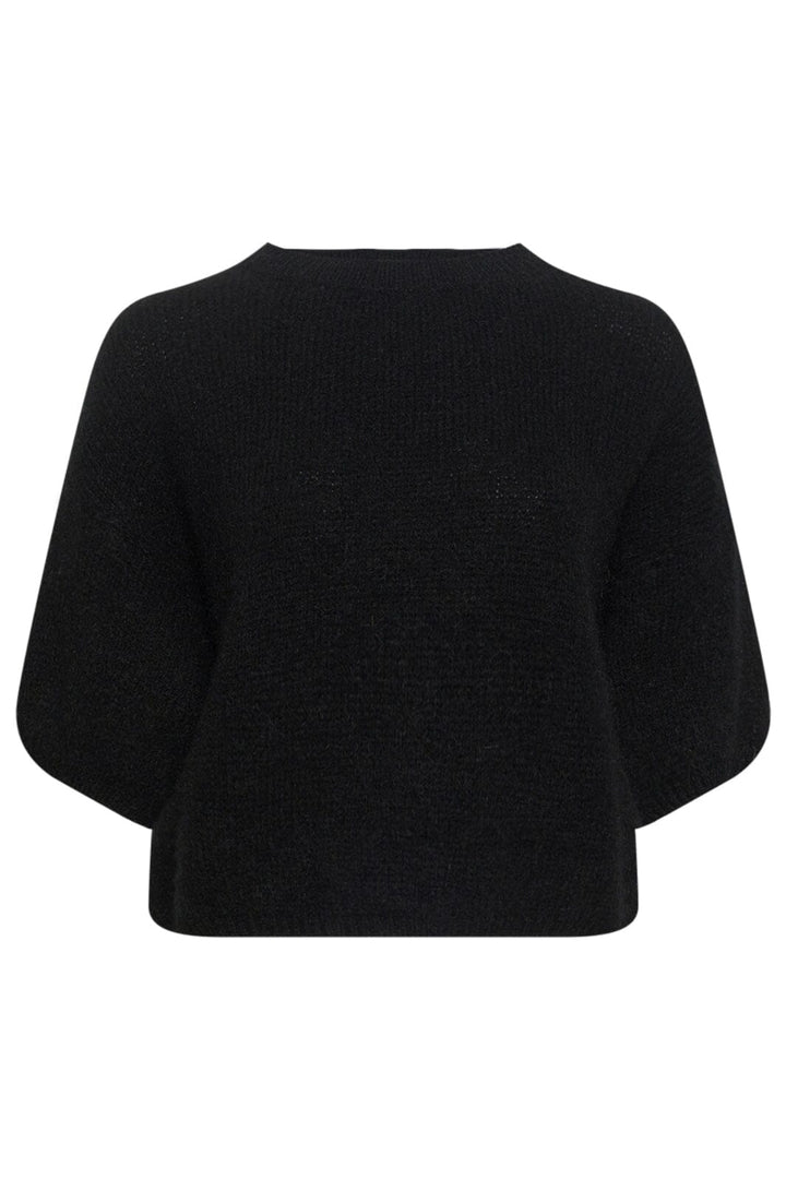 Noella - Mimi Knit Jumper - 004 Black Strikbluser 